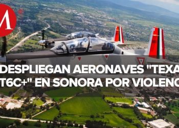 En Sonora, realizan operativos militares con aeronaves ‘Texan T6C+’