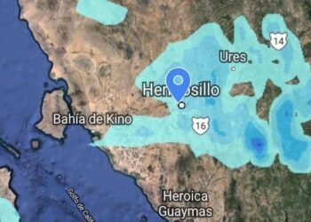 Pronostican en Hermosillo hasta un 80% de probabilidad de lluvias ligeras para este jueves 29 de diciembre