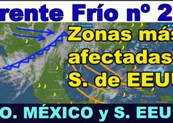 FRENTE FRÍO Nº 20: Afectando al NO. de México y S. de EEUU