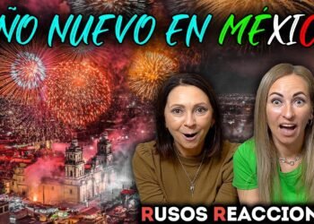 😱MAMÁ RUSA SE QUEDA IMPACTADA AL VER NOCHE VIEJA en MÉXICO 2022 | RUSOS REACCIONAN a AÑO NUEVO 2023