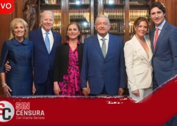 #COBERTURAESPECIAL #AMLO roba reflectores a #Biden #Trudeau #JillBiden y #BeatrizGutierrez ¡Amigas!