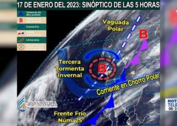 Tren de frentes fríos en Sonora