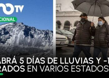 Por nuevo frente frío y tormenta invernal: 5 días de lluvias y -10 grados en varios estados