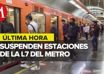 Suspenden servicio de Metro Línea 7, reportan humo en estación Barranca del muerto