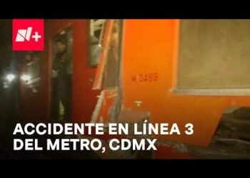 Choque de trenes en la Línea 3 del Metro CDMX