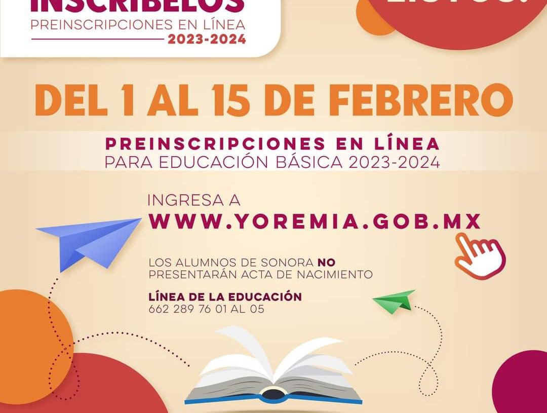 Este miércoles inician las preinscripciones para educación básica