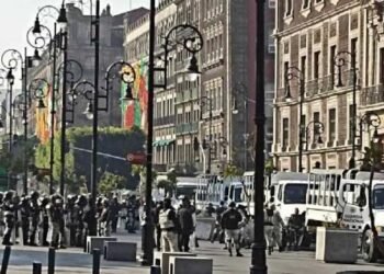 Guardia Nacional refuerza seguridad en el Zócalo por visita de Joe Biden