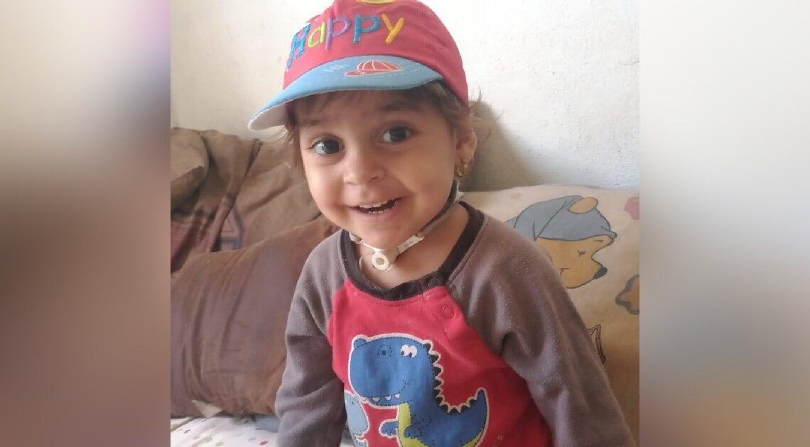 Buscan donador para la niña Evelyn Sugey, de 2 años, quien padece del síndrome de Guillain-Barré