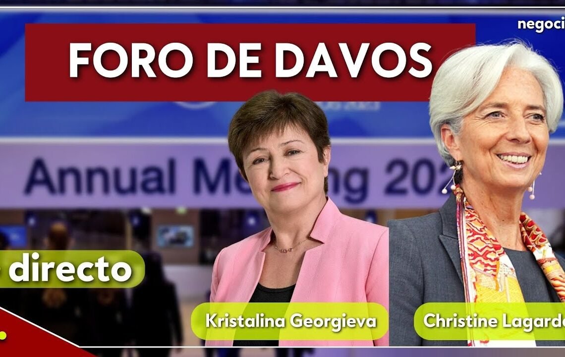 DIRECTO | Foro de Davos: Christine Lagarde, presidenta del BCE y Georgieva, directora gerente FMI