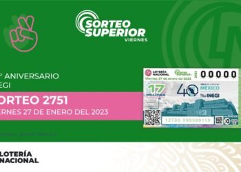 Sorteo  Superior No. 2751 “Conmemorando el 40° Aniversario del INEGI”