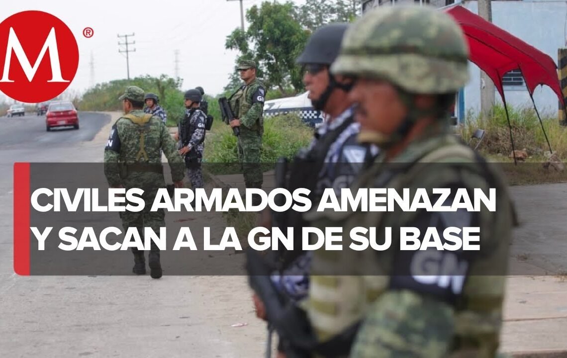Guardias Nacionales son sacados de su cuartel en Chiapas por civiles armados Guardias Nacionales son sacados de su cuartel en Chiapas por civiles armados