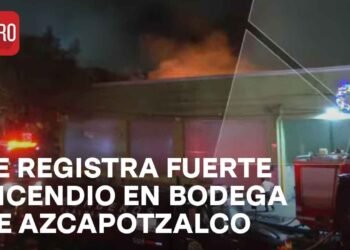 Incendio en bodega de Azcapotzalco