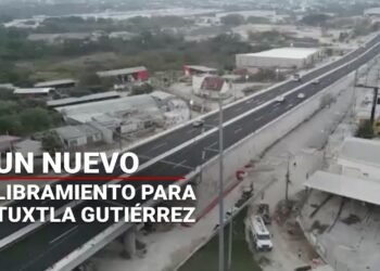 Inauguran doble paso a desnivel en Tuxtla Gutiérrez, Chiapas