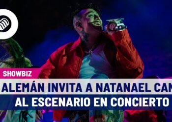 Alemán invita a Natanael Cano al escenario durante concierto en Hermosillo