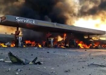 Explota gasolinera en la carretera Tula-Tlahuelilpan, Hidalgo