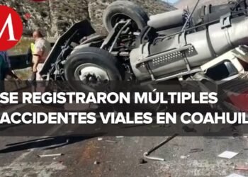 En Coahuila, se registraron 3 accidentes en la carretera 57 durante las últimas 36 horas