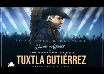 FOLLETO: Julión Álvarez en el Foro Chiapas de Tuxtla Gutiérrez, Enero 2023