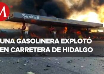 Explota pipa en gasolinera de Tula, Hidalgo