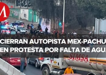 Bloquean tramo de la autopista México-Pachuca por falta de agua