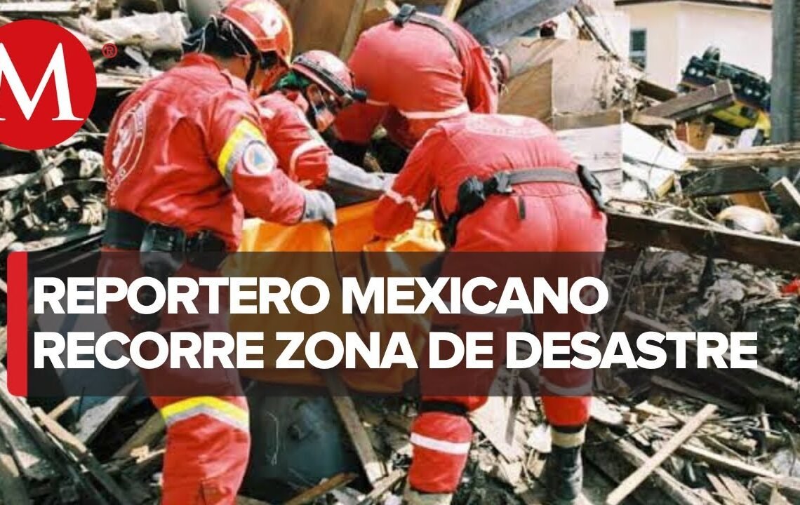 Topos de Tlatelolco buscan a familia bajo escombros de supermercado en Turquía
