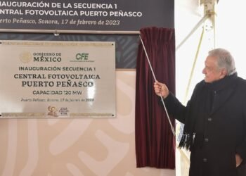Inauguración de primera etapa de la Central Fotovoltaica Puerto Peñasco, desde Sonora