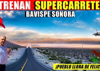 Mira nadamas! Estrenan supercarretera en Bavispe Sonora, cruzando el desierto del norte