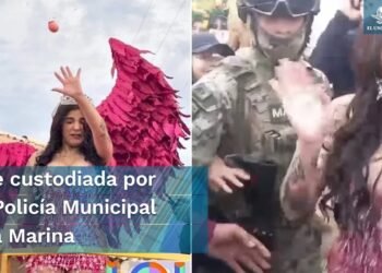 Reciben a “huevazos” a Karely Ruiz en Carnaval de Guaymas, Sonora