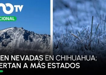 Imágenes: sorprende nevada en Chihuahua; alertan a más estados