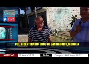 | DE RECORRIDO EN EJIDO SANTIAGUITO  |  MICHOACAN SIN REGULARIZAR UBER | “Pulso Michoacano”, 25/1/23