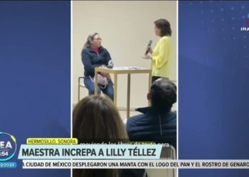 VIDEO: Maestra increpa a Lilly Téllez en Hermosillo, Sonora | Noticias con Francisco Zea