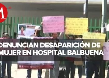 Protestan en Hospital Balbuena por mujer desaparecida