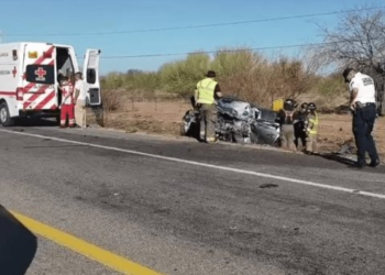 Choque en tramo Hermosillo-Kino deja a motociclista sin vida