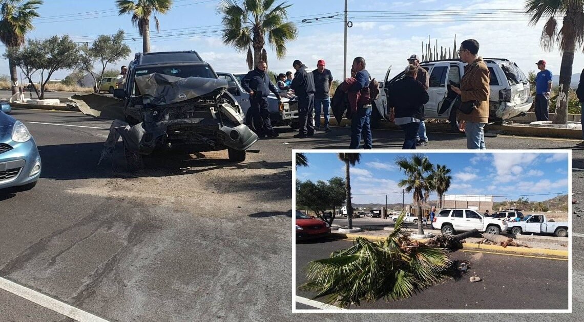Hermosillo: Choque entre dos vehículos deja a dos mujeres lesionadas en la salida Norte