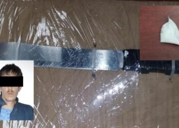 Asegura Policía Estatal, droga y arma blanca en Hermosillo