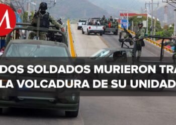 En Zacatecas, soldados volcaron tras persecución con civiles armados; dos militares murieron