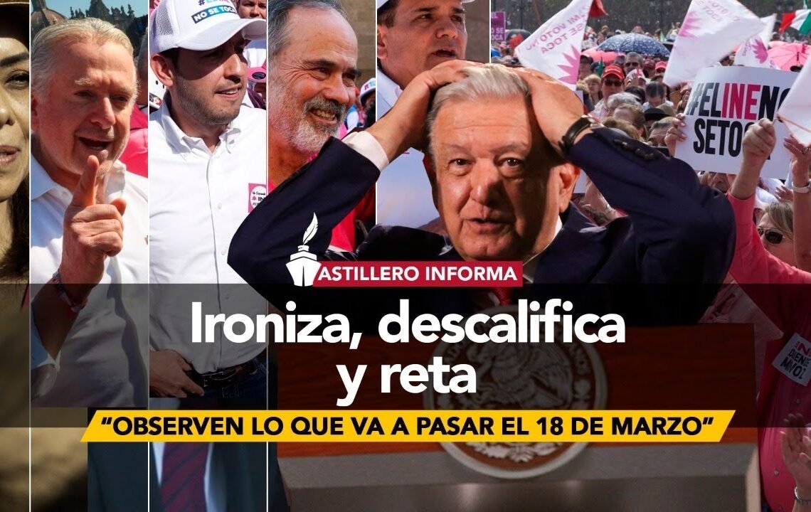 AMLO exhibe a convocantes al Zócalo Rosa: quieren seguir robando, son reaccionarios