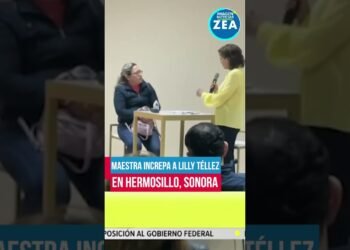 Maestra increpa a #LillyTéllez en Hermosillo, Sonora | Shorts | Zea