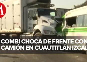 Muere conductor de transporte público en accidente en autopista Chamapa-Lechería