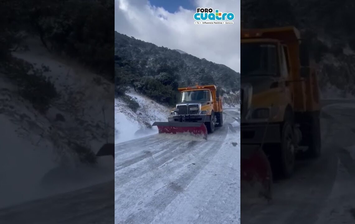Cae nieve en #Sonora por más de 18 #horas  ininterrumpidas.