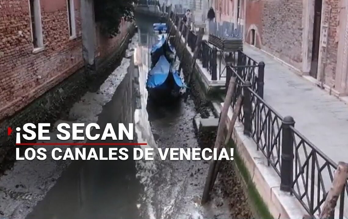 ¡Ya no hay agua en el mundo! Se SECAN los canales de Venecia 💧