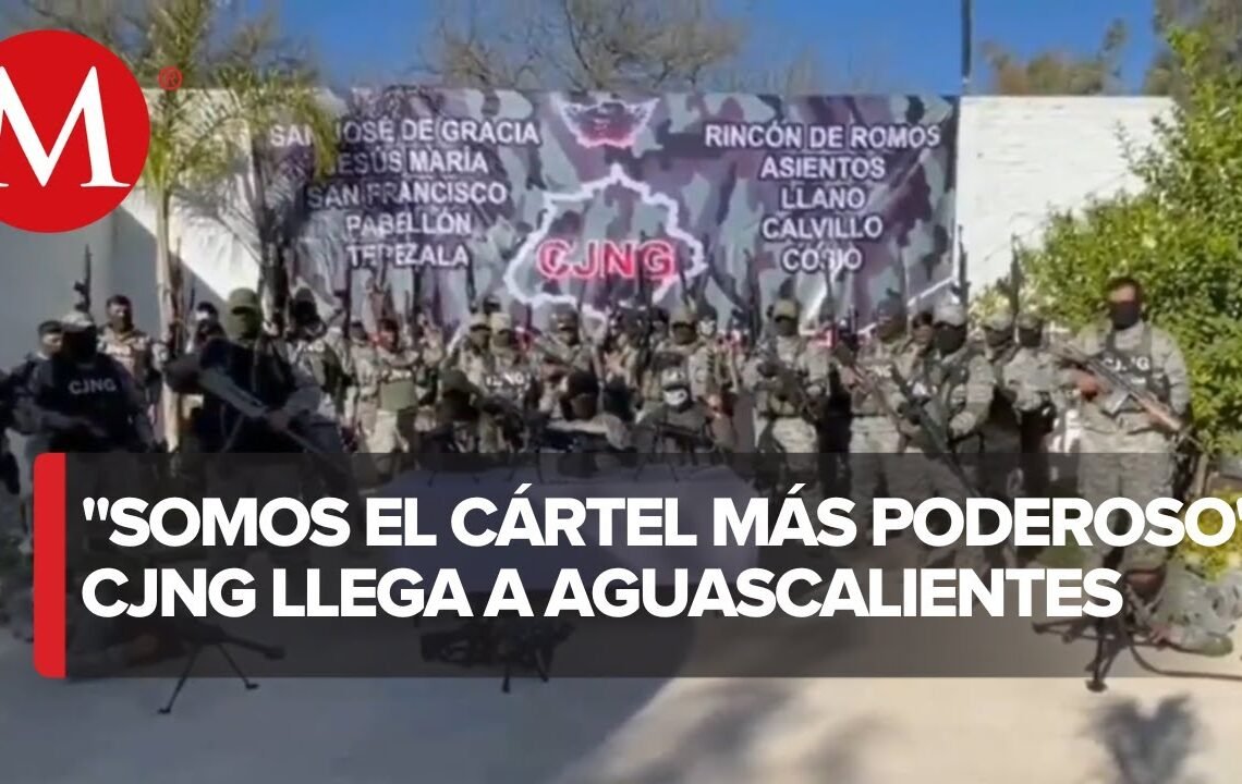 Integrantes del Cártel Jalisco anuncian su llegada a Aguascalientes