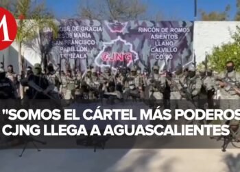 Integrantes del Cártel Jalisco anuncian su llegada a Aguascalientes