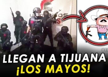 ¡Van por Los Jaliscos! Pistoleros del Mayo anuncian su llegada a Tijuana, Baja California.
