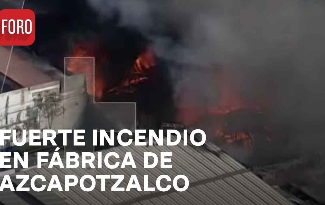 Incendio en fábrica de Azcapotzalco