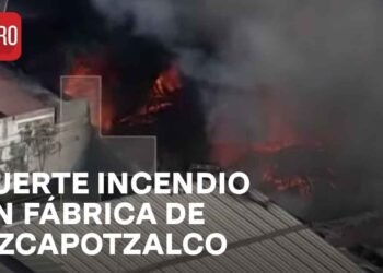 Incendio en fábrica de Azcapotzalco