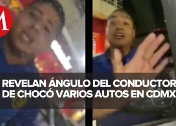 Lo que no se vio de la camioneta que chocó varios autos en plaza de CDMX