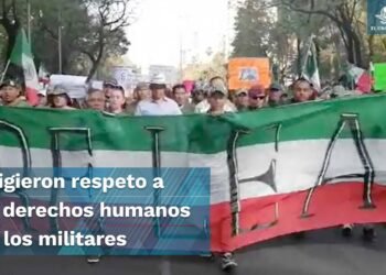 Exmilitares y militares marchan en defensa de soldados encarcelados por “cumplir con su deber”