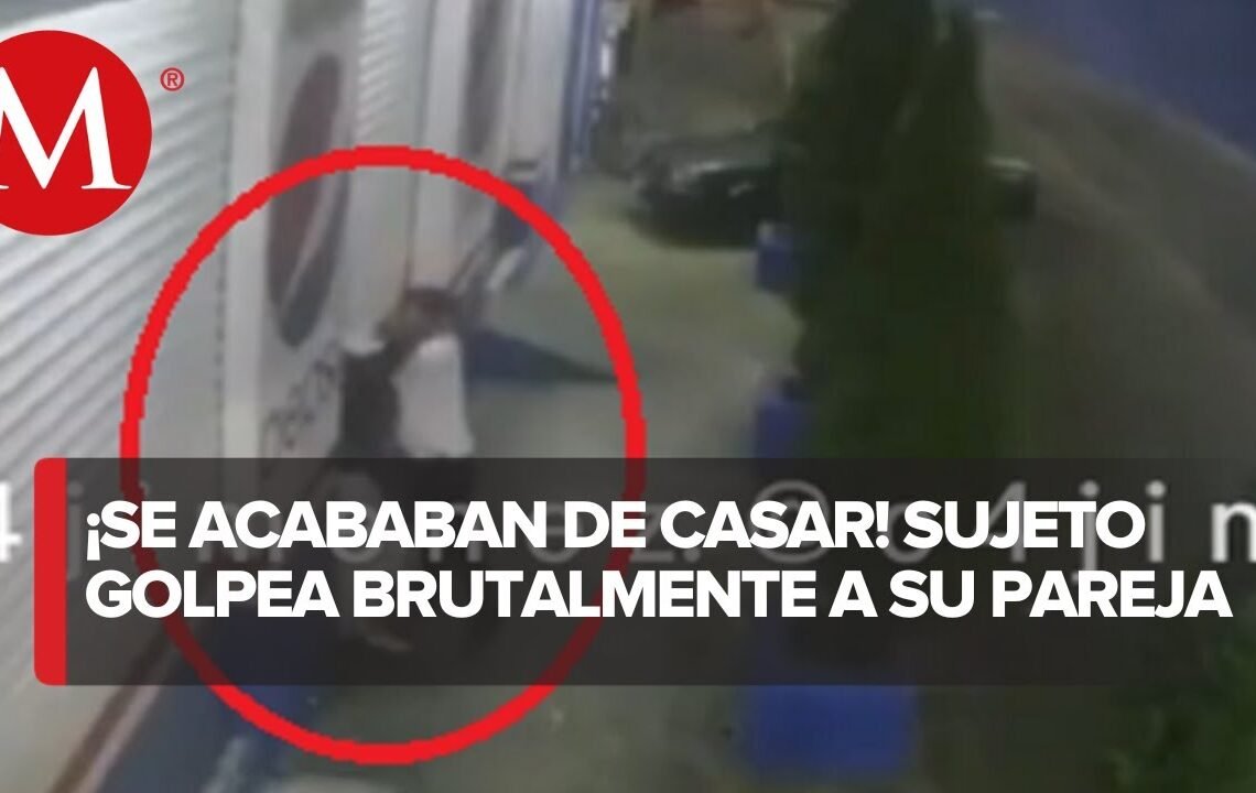 En Nezahualcóyotl un hombre recién casado golpea brutalmente a su esposa