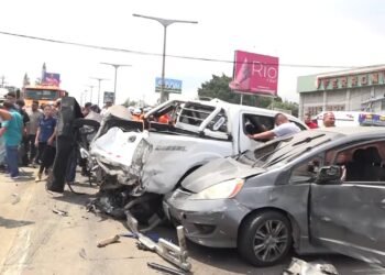 Múltiple accidente en bulevar Los Próceres