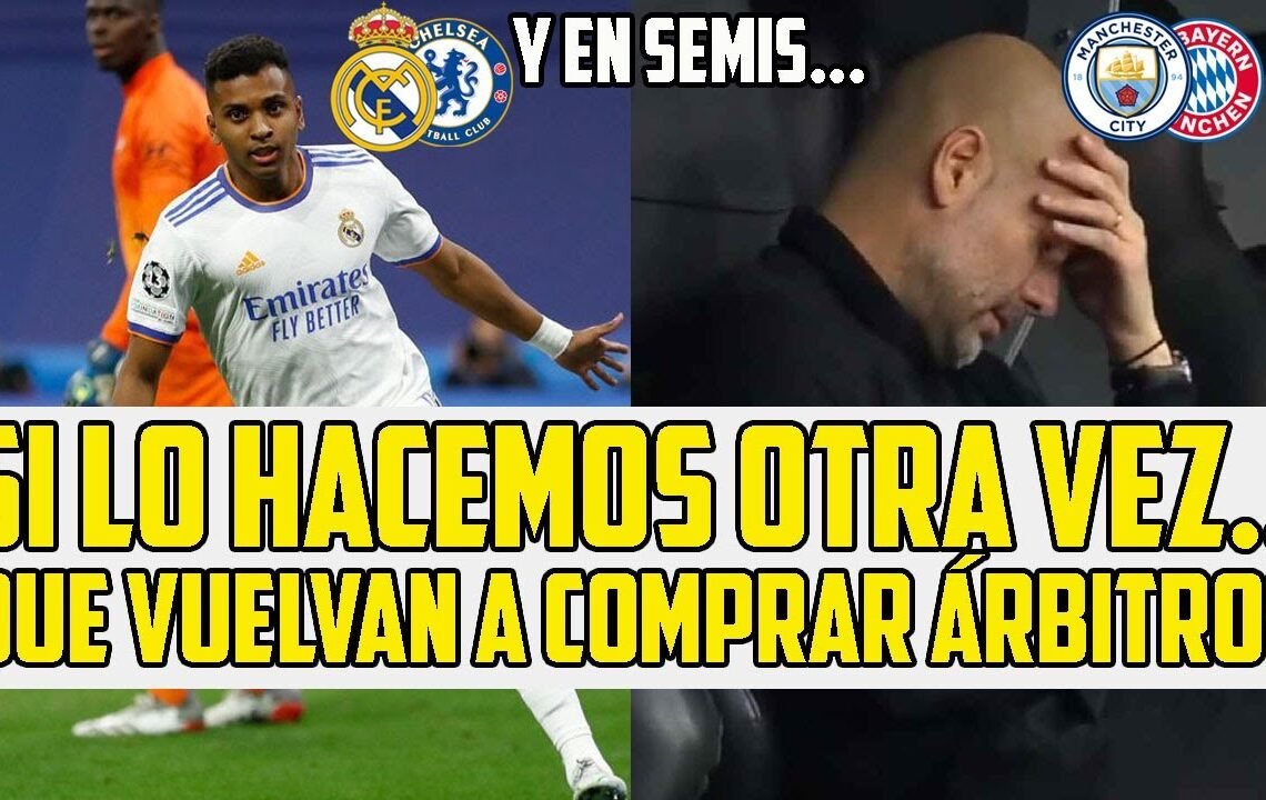 REAL MADRID – CHELSEA EN CUARTOS DE FINAL Y BRUTAL SORTEO DE CHAMPIONS CON SEMIS BAYERN O CITY